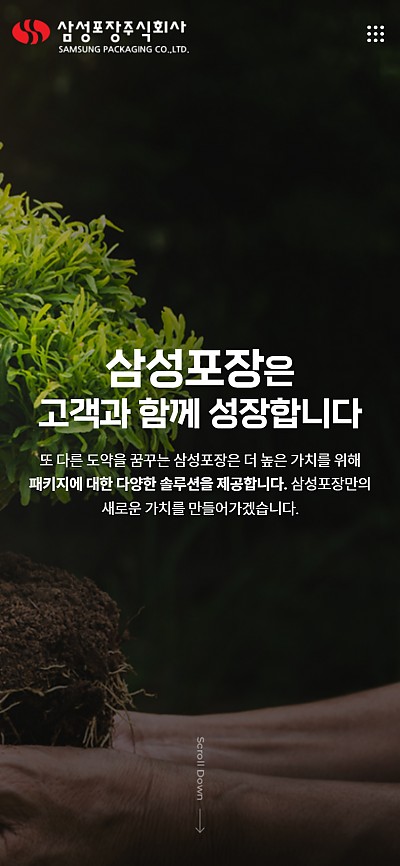 대구홈페이지제작 삼성포장