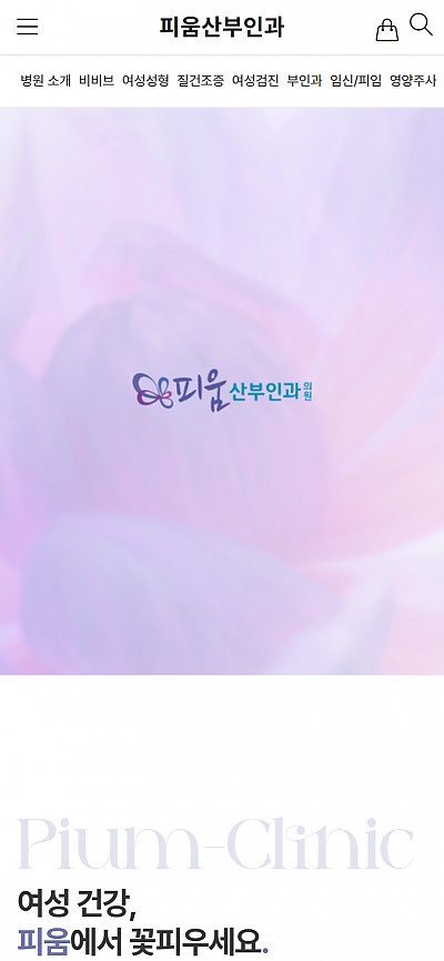 대구홈페이지제작 이애현피움산부인과(반응형)